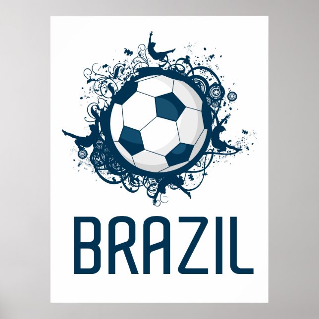 Poster Brésil Football (Devant)