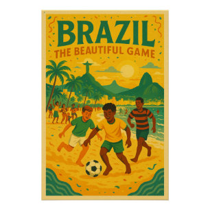 Poster Brésil - Le Beau Jeu