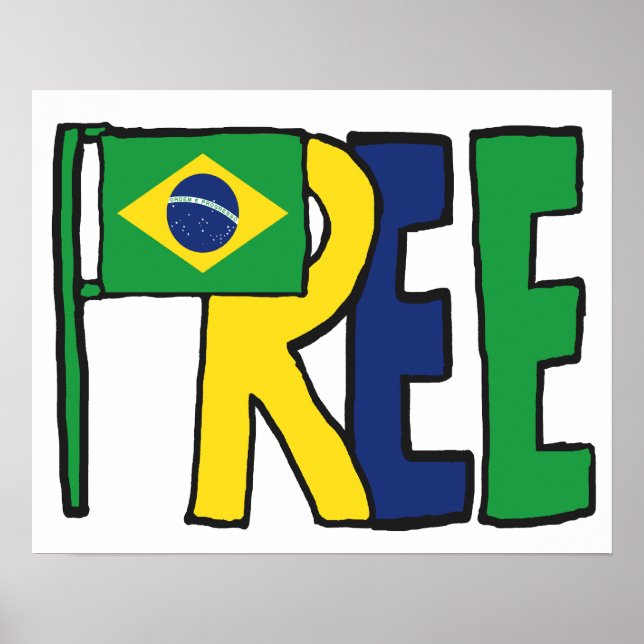 Poster Brésil libre (Devant)