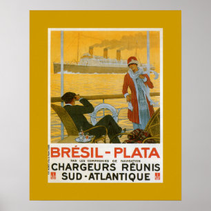 Poster Bresil - Plata