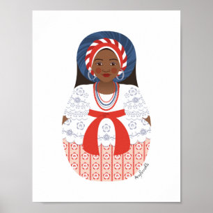 Poster brésilien Matryoshka Bahia