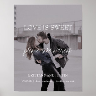 Poster Bretagne Mariage photo Dessert Sweets Panneau de t