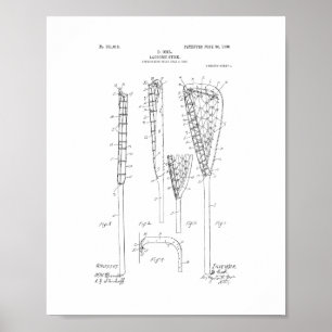 Poster Brevet à bâton de crosse