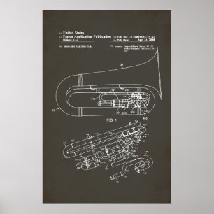 Poster Brevet américain - Tuba