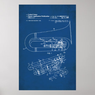 Poster Brevet américain - Tuba