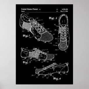 Poster Brevet Boots de soccer
