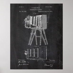 Poster Brevet d'appareil-photo photographique