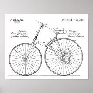 Poster Brevet d'art de 1889 sans chainerie Imprimer