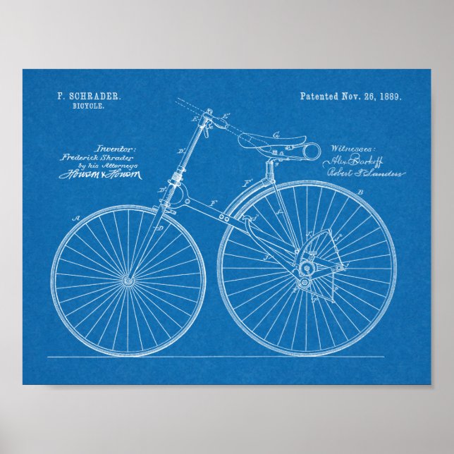Poster Brevet d'art de 1889 sans chainerie Imprimer (Devant)