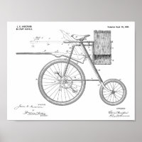 Brevet d'art de 1899 pour bicyclette militaire Imp
