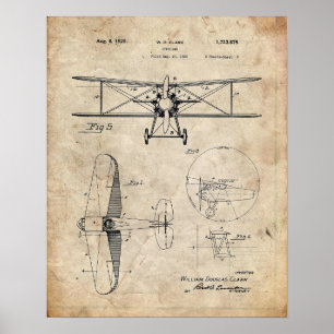 Poster Brevet d'avion