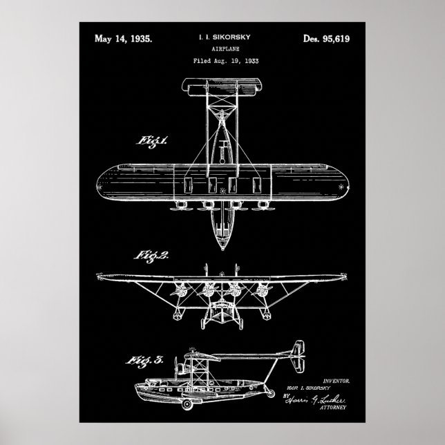 Poster Brevet d'avion (Devant)