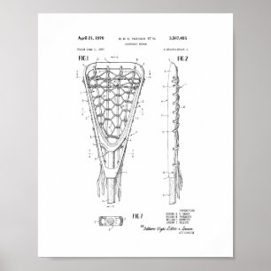 Poster Brevet de bâton de crosse