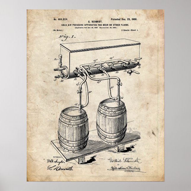 Poster Brevet de bière (Devant)