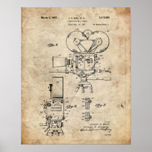 Poster Brevet de caméra vidéo