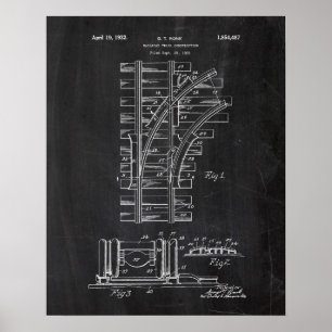 Poster Brevet de chemin de fer