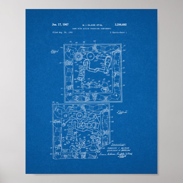 Poster Brevet de jeu de la Commission Mousetrap - Plan di (Devant)