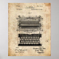 Brevet de machine à écrire