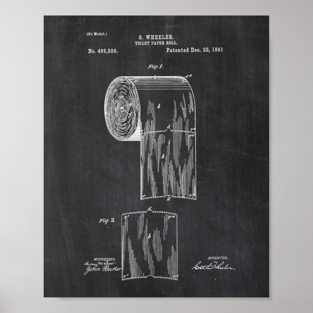 Poster Brevet de papier toilette (Devant)