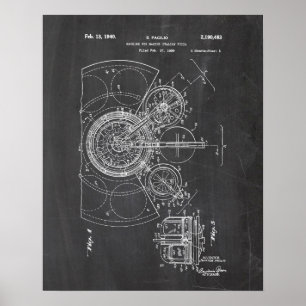 Poster Brevet de pizza