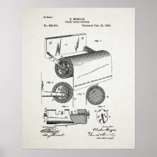 Poster Brevet de rouleau de papier toilette