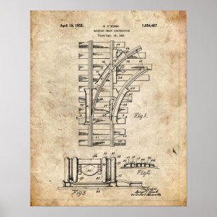 Poster Brevet ferroviaire