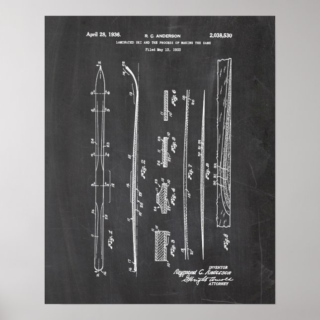 Poster Brevet Ski (Devant)