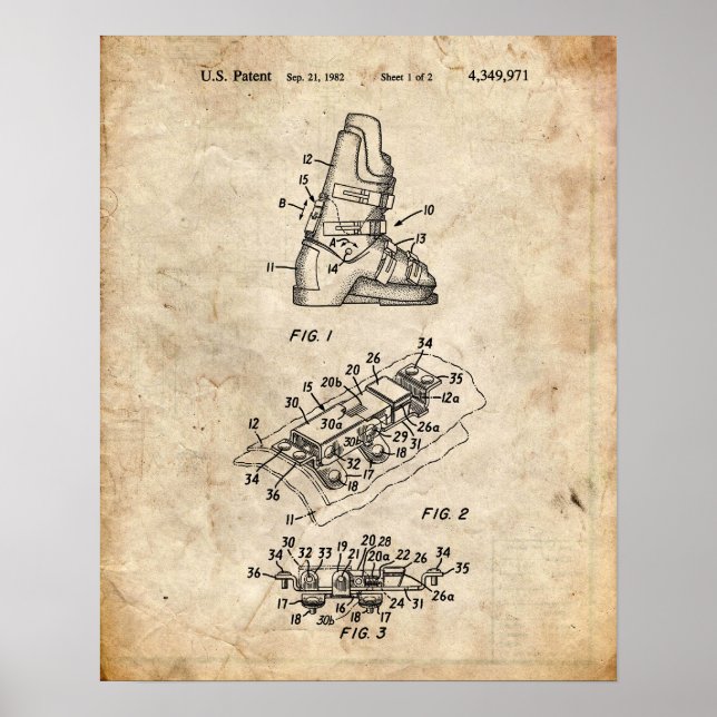 Poster Brevet Ski (Devant)