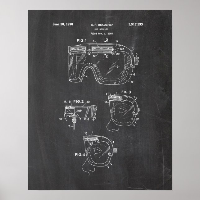 Poster Brevet Ski (Devant)