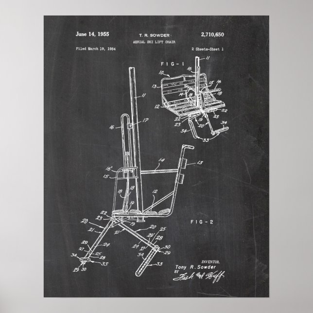 Poster Brevet Ski (Devant)