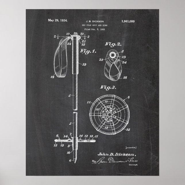 Poster Brevet Ski (Devant)