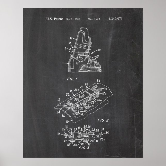Poster Brevet Ski (Devant)