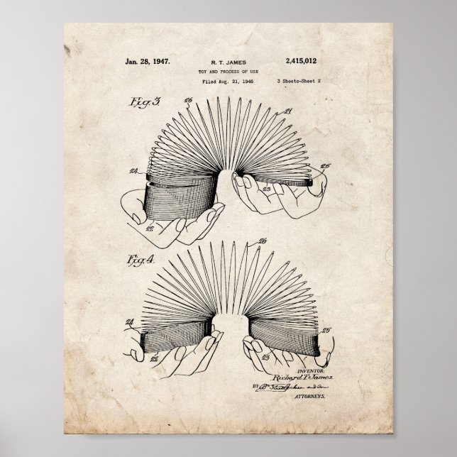 Poster Brevet Slinky - Vieux look (Devant)