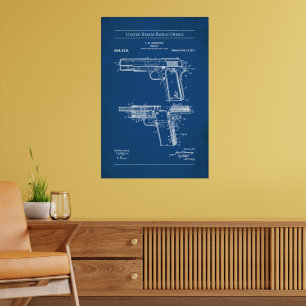 Poster Brevet US - Browning M1911