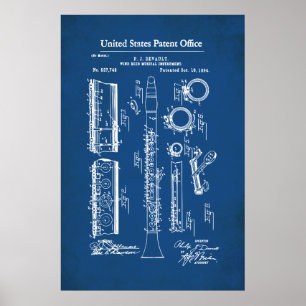Poster Brevet US - Clarinet