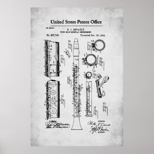 Poster Brevet US - Clarinet