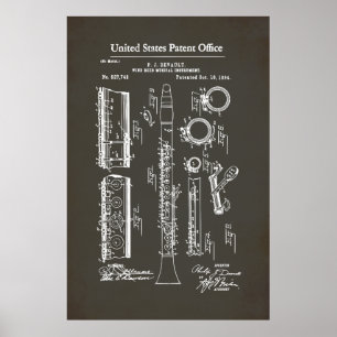 Poster Brevet US - Clarinet