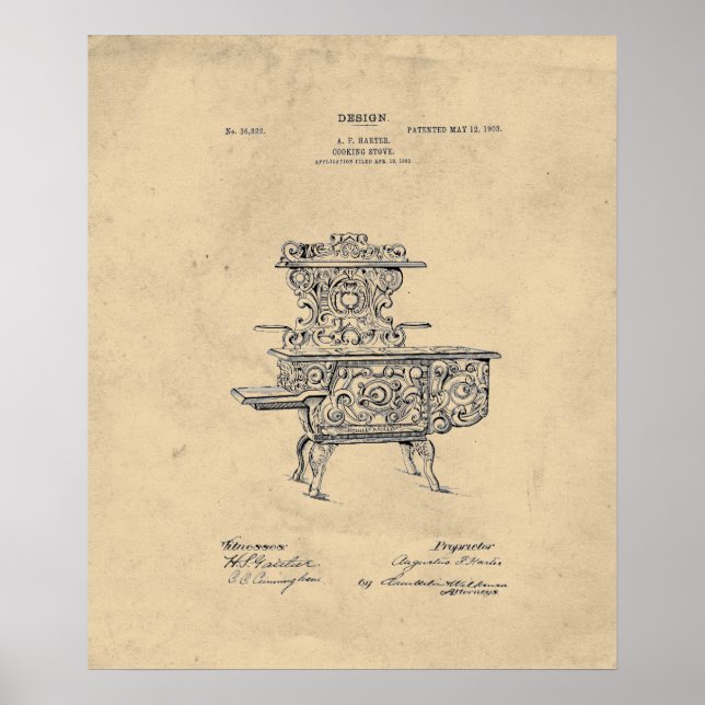 Poster Brevet vintage Fancy Stocks (Devant)