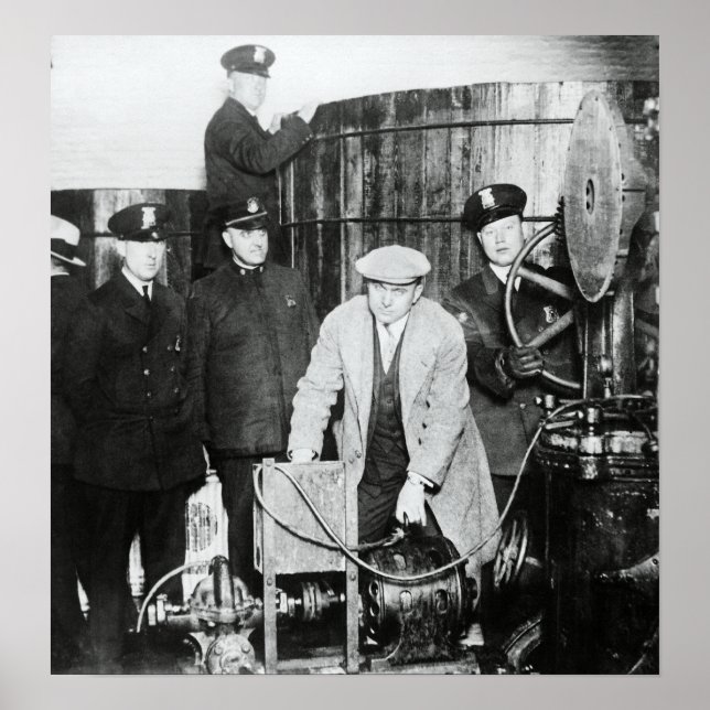 Poster BREWERY SPEAKEASY BUST c. 1930 (Devant)