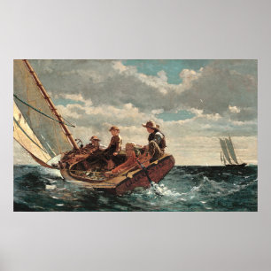 Poster Brezing Up A Fair Wind by Winslow Homer