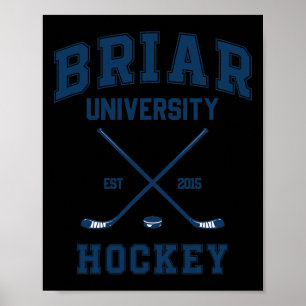 Poster Briar U Hockey hors campus Graham 44 deux côtés 