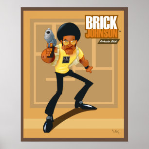 Poster Brick Johnson. Soldat Dick !