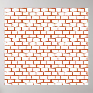 Poster Brick vintage : Détail Arrière - plan texturé.