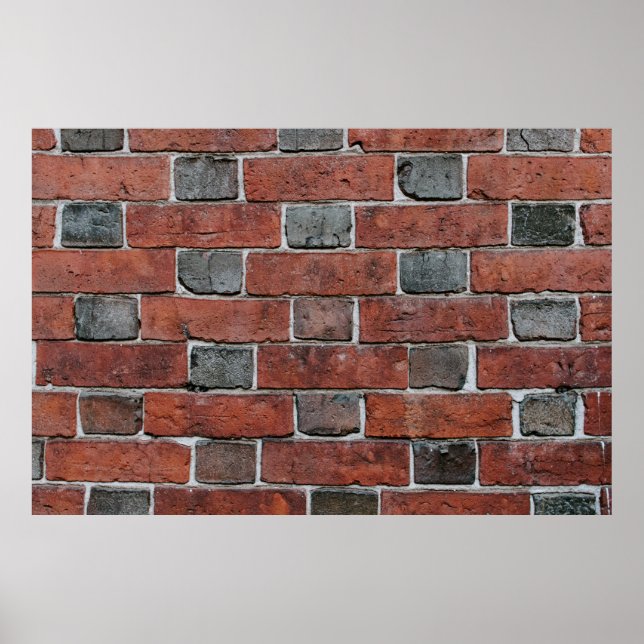 Poster Brick wall (Devant)