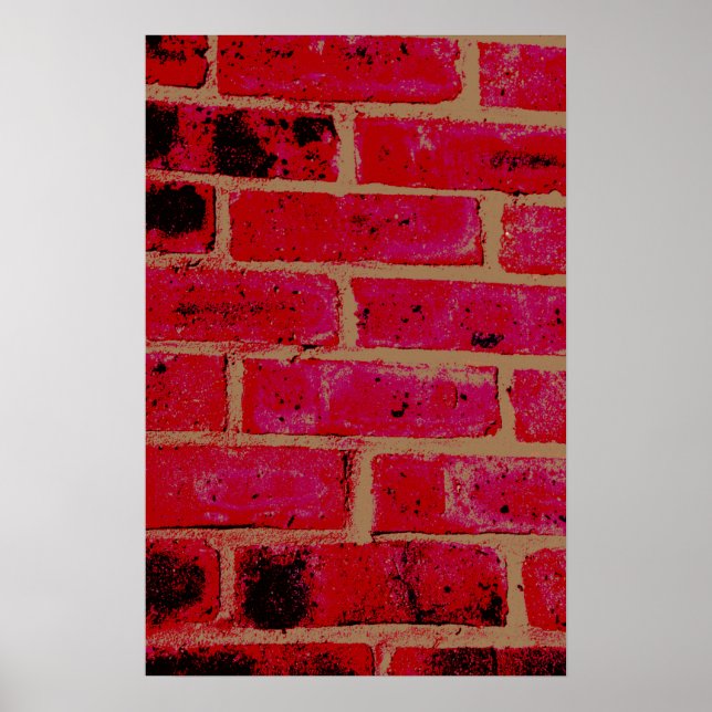 Poster Brick wall (Devant)