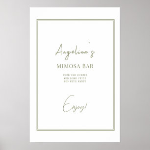 Poster Bridal Shower in an elegant style.