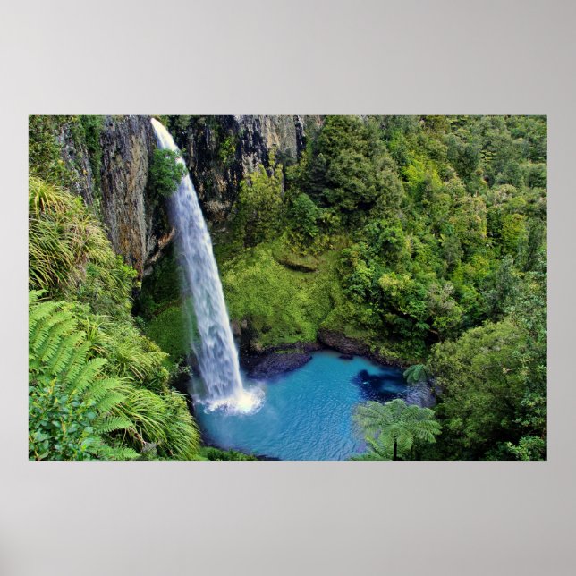 Poster Bridal Veil Falls (Nouvelle-Zélande) (Devant)