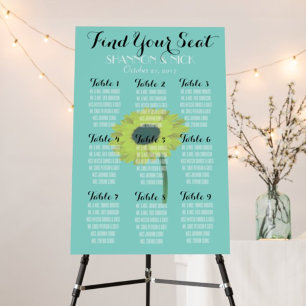 Poster BRIDE & CO Sunflower 9 Table Mariage d'automne