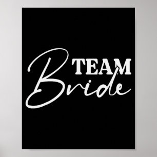Poster Bride Squad Bachelorette Party Bridesmaid Crew Bri