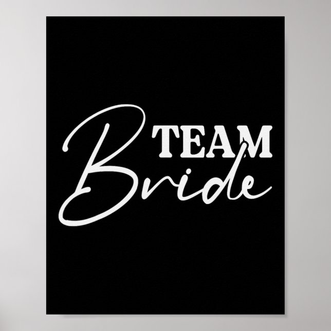 Poster Bride Squad Bachelorette Party Bridesmaid Crew Bri (Devant)